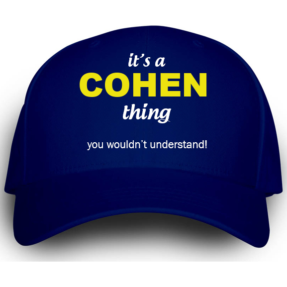 Cap for Cohen