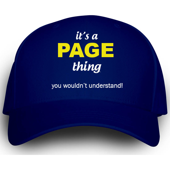 Cap for Page