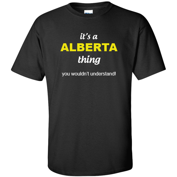 t-shirt for Alberta