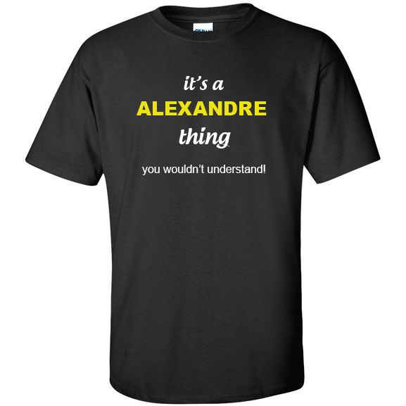 t-shirt for Alexandre