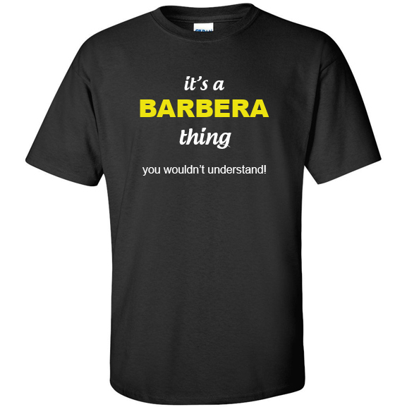 t-shirt for Barbera