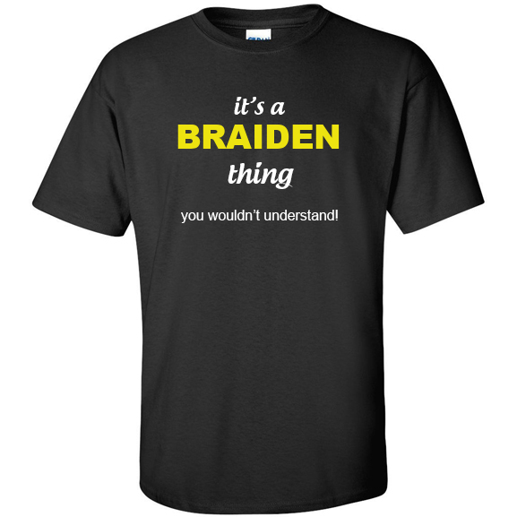 t-shirt for Braiden