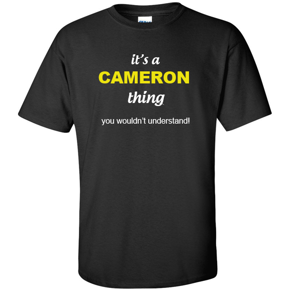 t-shirt for Cameron