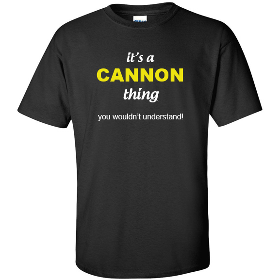 t-shirt for Cannon