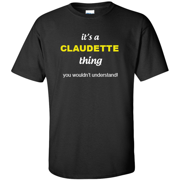 t-shirt for Claudette