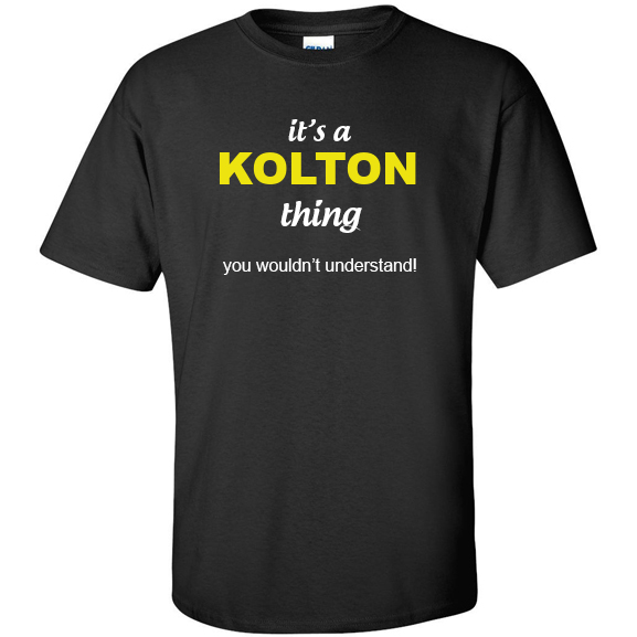 t-shirt for Kolton