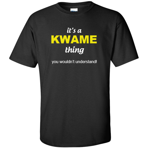 t-shirt for Kwame