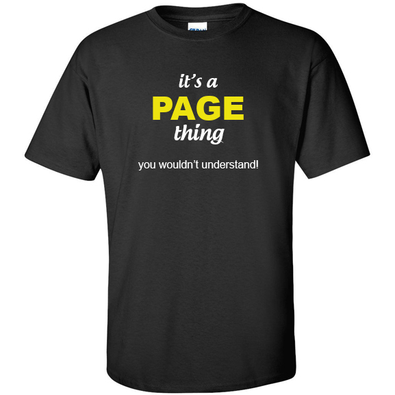 t-shirt for Page